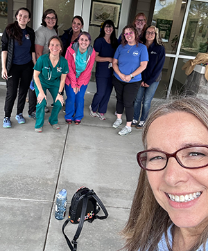 Group image of the Technicians that visited the shelters.