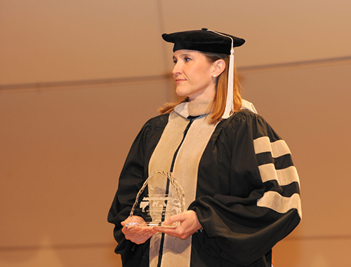 Morgan Mander, DVM US Army's Veterinary Corps Clarksville, Tennessee distinguished graduate.