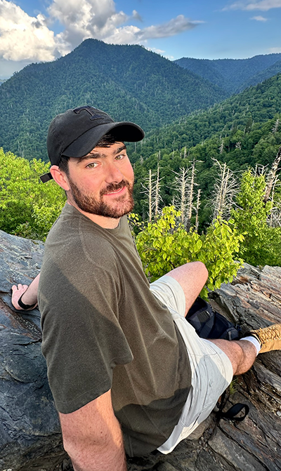 Conner Boley at Chimney Tops Trail Great Smoky Mountains National Parks.
