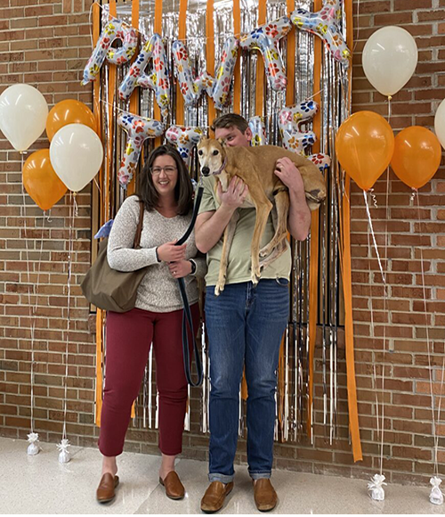 Celebration of life with owners and pets.