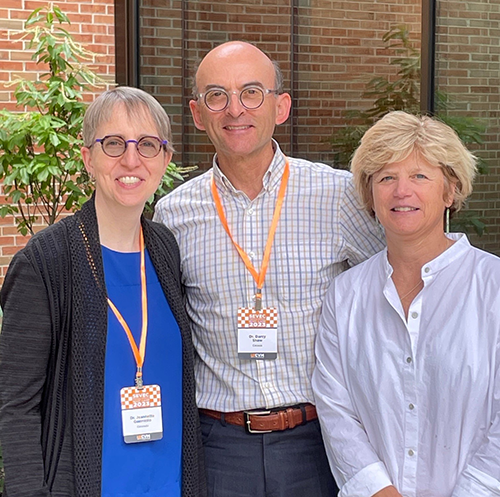 Keynote speakers Drs. Jeanette Guerrasio and Darcy Shaw and host Dr. India Lane (right) pose after the conference.