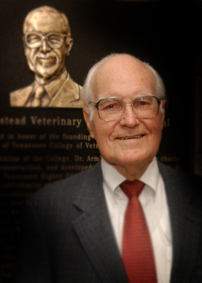 Dr. Armistead is honored at the naming of the W.W. Armistead Veterinary Teaching Hospital in August of 2004. The hospital would change names again in July of 2010 to the W.W. Armistead Veterinary Medical Center.