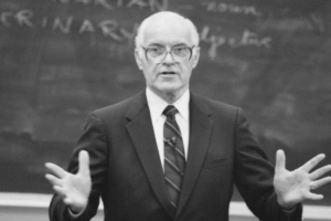 Dr. Armistead teaches the proper pronunciation of “veterinarian” and “veterinary” to students in the early years of UTCVM.