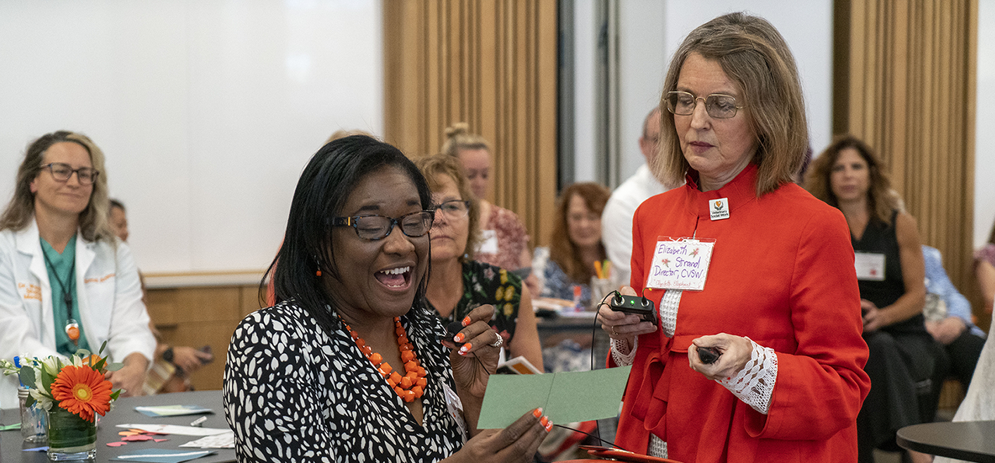 Javonda Williams and Elizabeth Strand attending the to the Welfare of all species.