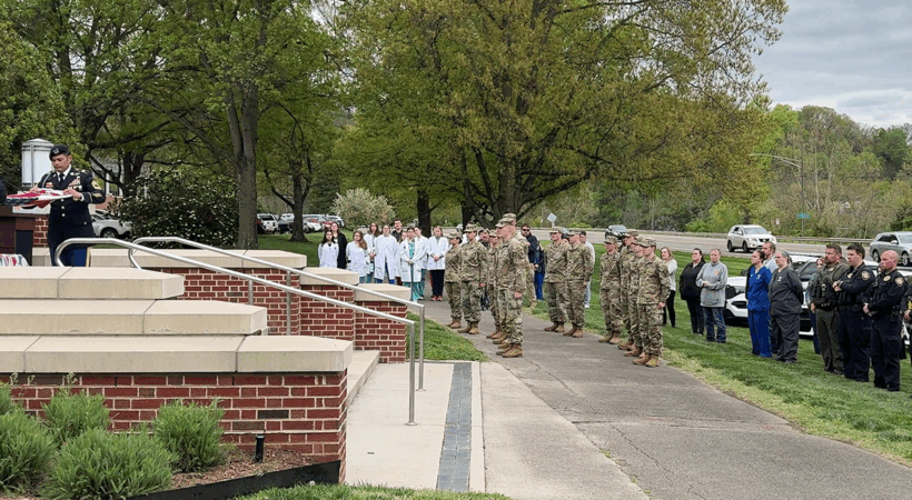 A final salute to Layka a military working dog.
