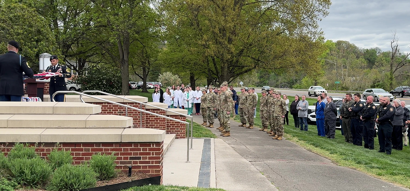 A final salute to Layka a military working dog.